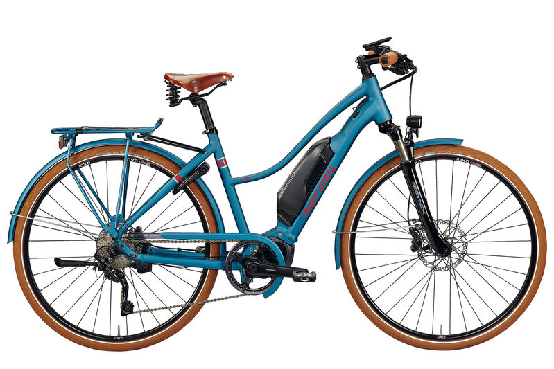 Zur 2019er-Palette gehört das Delight Lady (25 km/h) für Touren und Pendlerstrecken; technische Daten: Deore TR 10G, T6000 Disc, Shimano Steps E6100, 500 Wh. Preis: CHF 3'899.–.