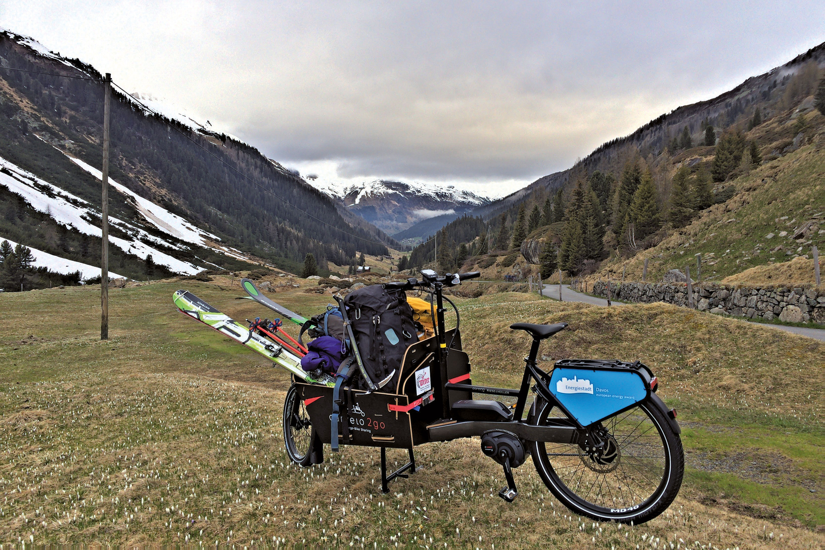 Manche fahren mit dem «Packster» bis an die Schneegrenze.