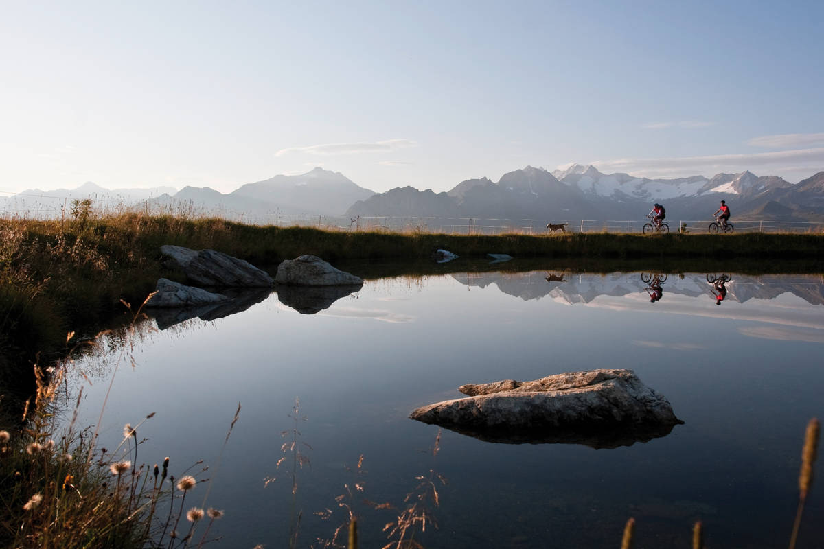 Bergseen und ein prächtiges Alpenpanorama lassen einem die Sorgen des Alltags vergessen