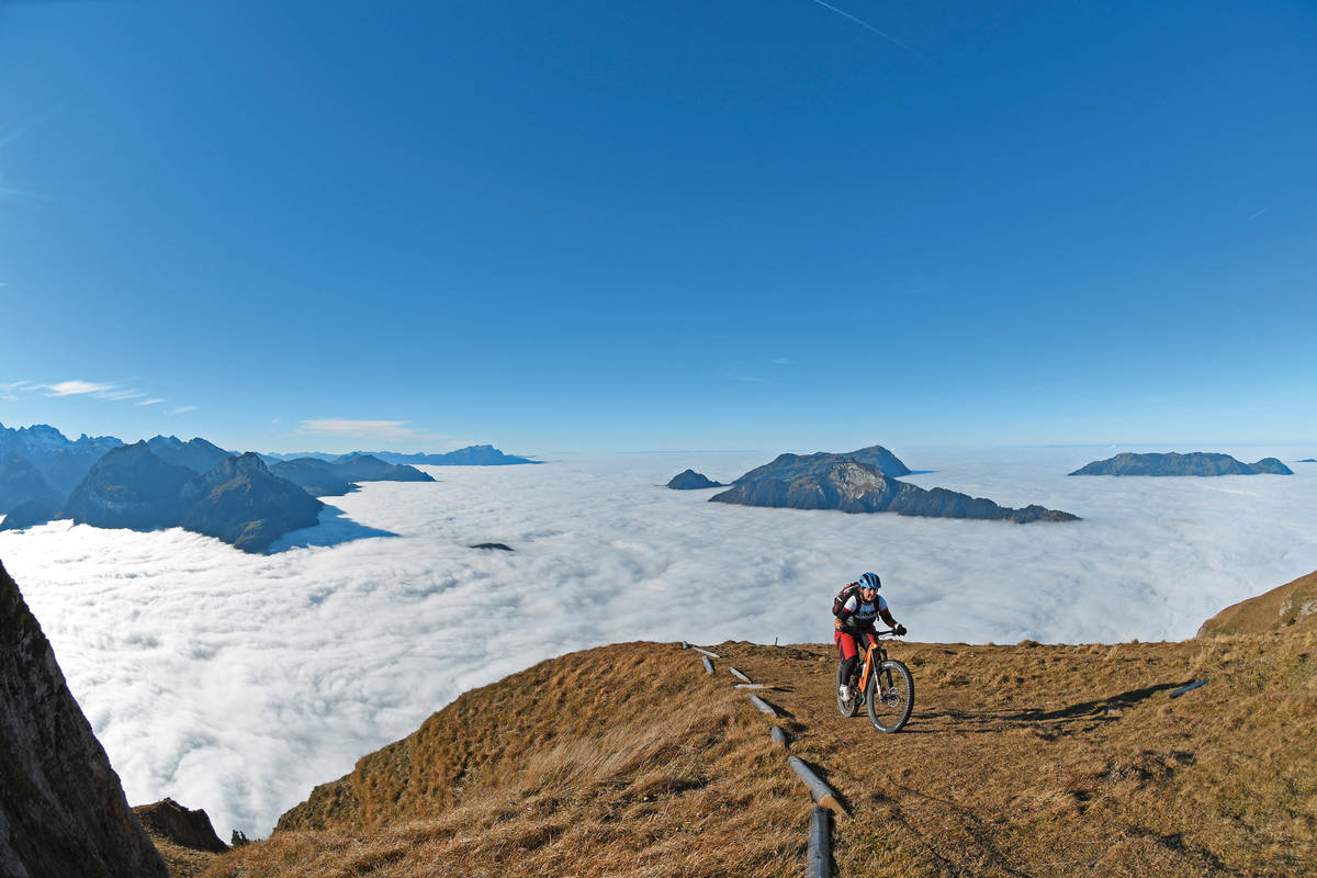 Was für ein majestätisches Gefühl, wenn einem Rigi, Pilatus und der Zuger Wildspitz zu Füssen liegen.