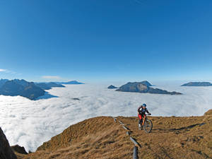 Was für ein majestätisches Gefühl, wenn einem Rigi, Pilatus und der Zuger Wildspitz zu Füssen liegen.