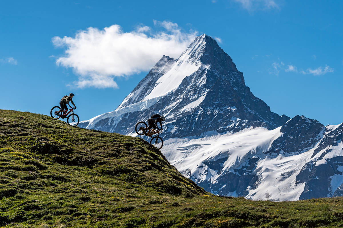 Routinierte Biker kommen auf dem Bachalpsee-Trail voll auf ihre Kosten – und erst noch in den Genuss eines atemberaubenden Panoramas.