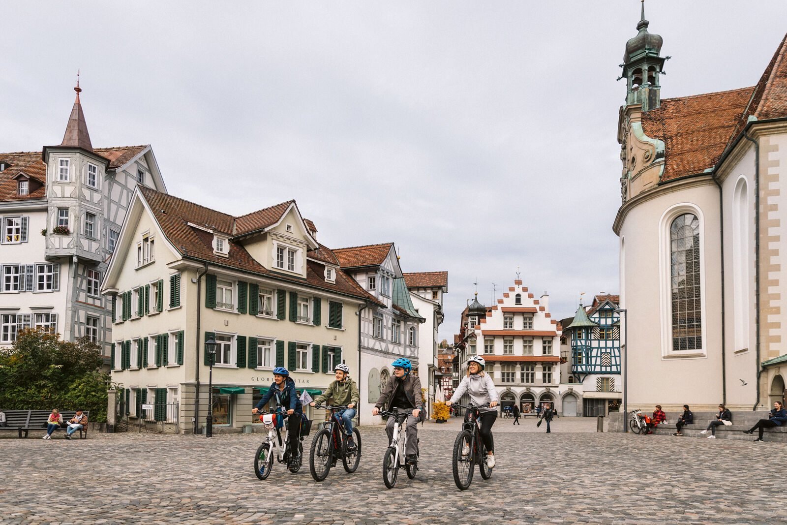 Die Velo-Rallye Bodensee führt auch durch St. Gallen, das kulturelle und wirtschaftliche Zentrum der Ostschweiz. Foto: © Giglio Pasqua / Schweiz Tourismus